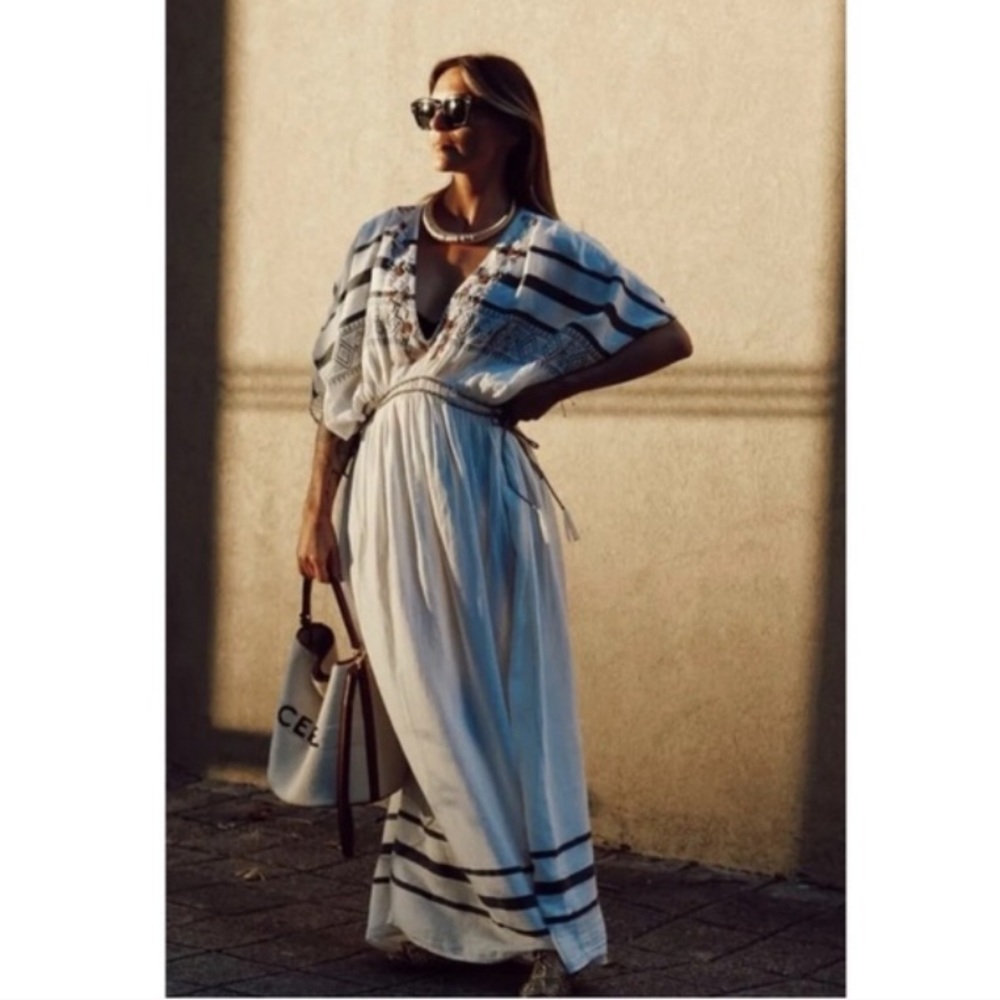 Zara kaftan beaded dress - Picture 1 of 8